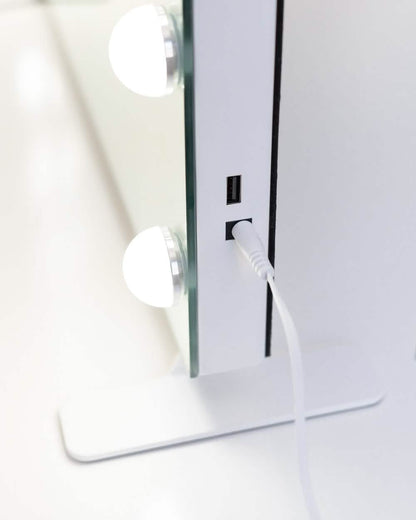 Espejo con Luz - Blanco - Misswood