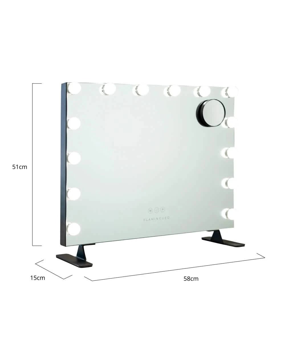 Espejo con Luz - Negro - Misswood