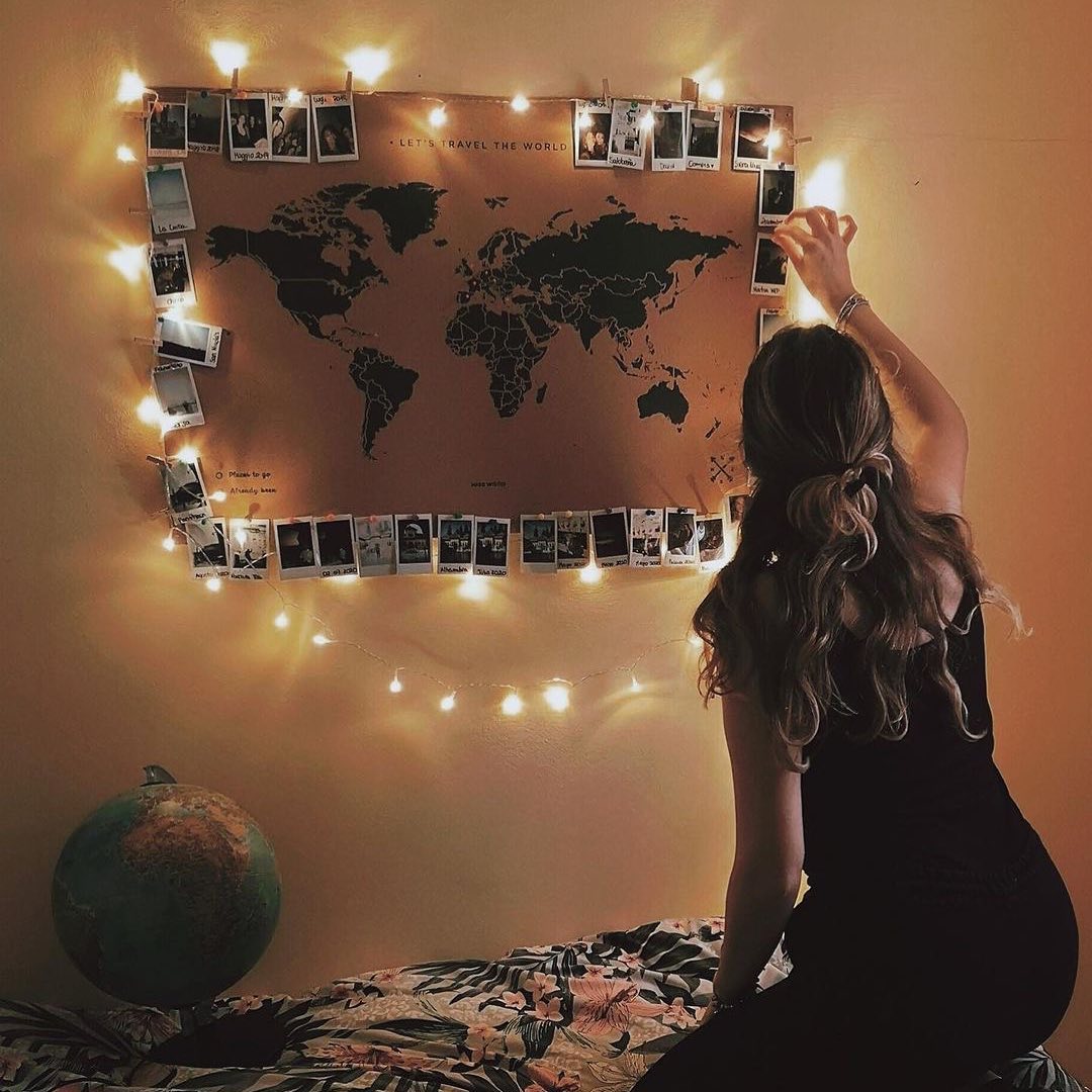 Pack Mapamundi + luces LED - Misswood