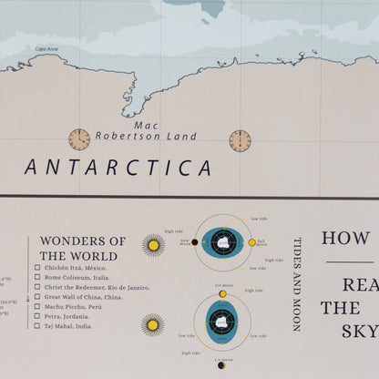 Lámina Mapamundi - Woody Map Poster - Misswood