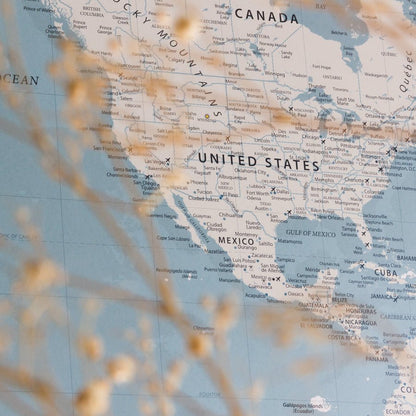 Lámina Mapamundi - Woody Map Poster - Misswood