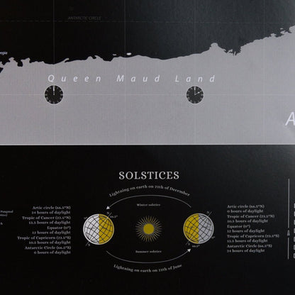 Lámina Mapamundi - Woody Map Poster - Misswood