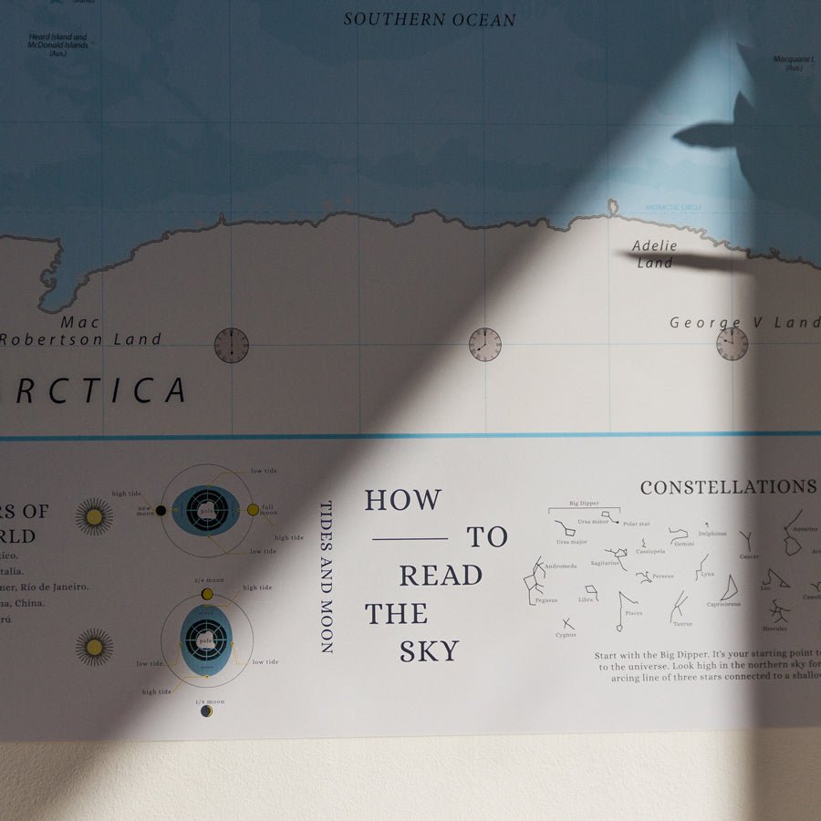 Lámina Mapamundi - Woody Map Poster - Misswood