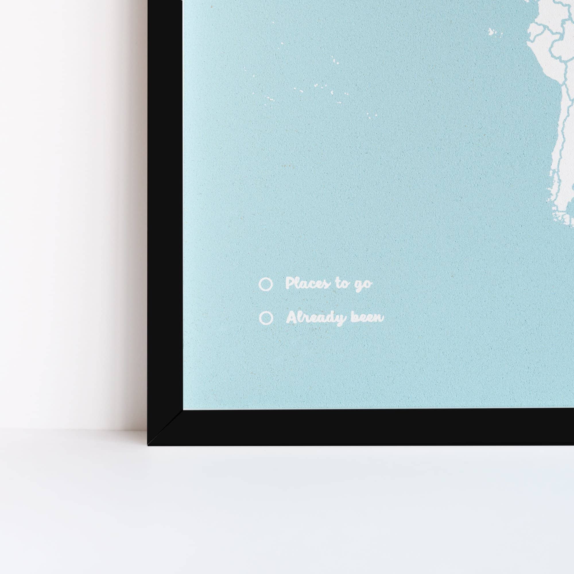 Mapa de corcho - Woody Map Colors Azul - Misswood