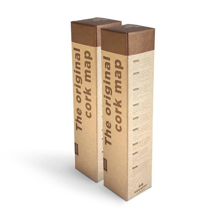 Mapa de corcho - Woody Map Colors Azul - Misswood