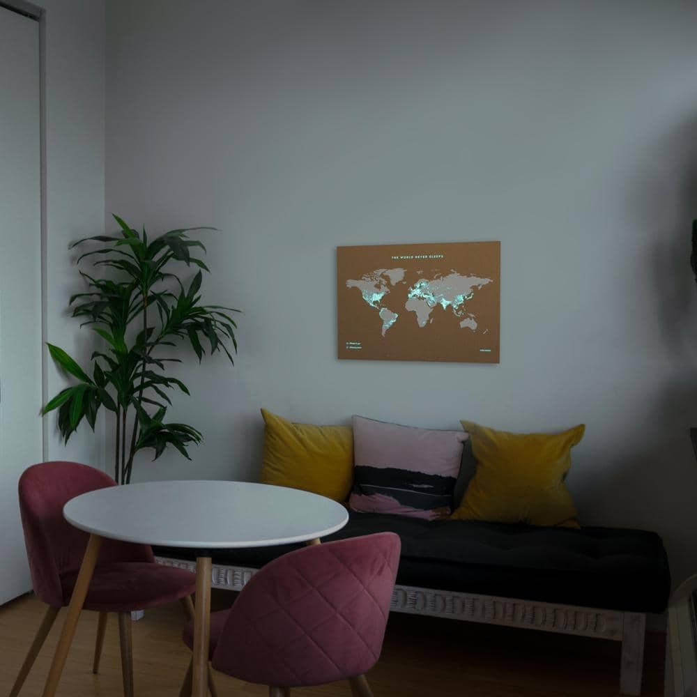 Mapa de corcho - Woody Map Fluor Edition - Misswood