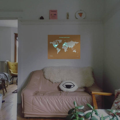 Mapa de corcho - Woody Map Fluor Edition - Misswood