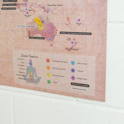 Mapa de corcho - Woody Map Namasté World - Misswood