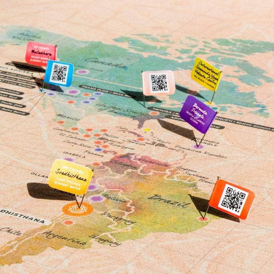 Mapa de corcho - Woody Map Namasté World - Misswood