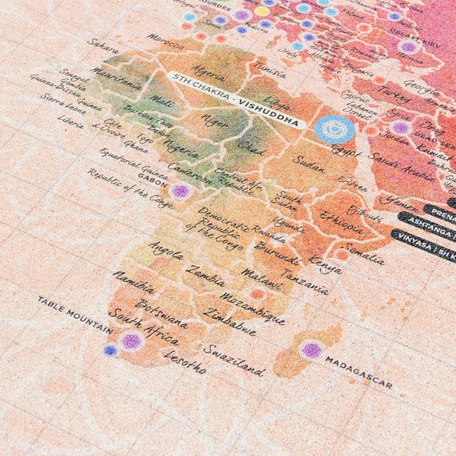 Mapa de corcho - Woody Map Namasté World - Misswood