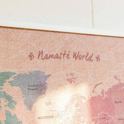 Mapa de corcho - Woody Map Namasté World - Misswood