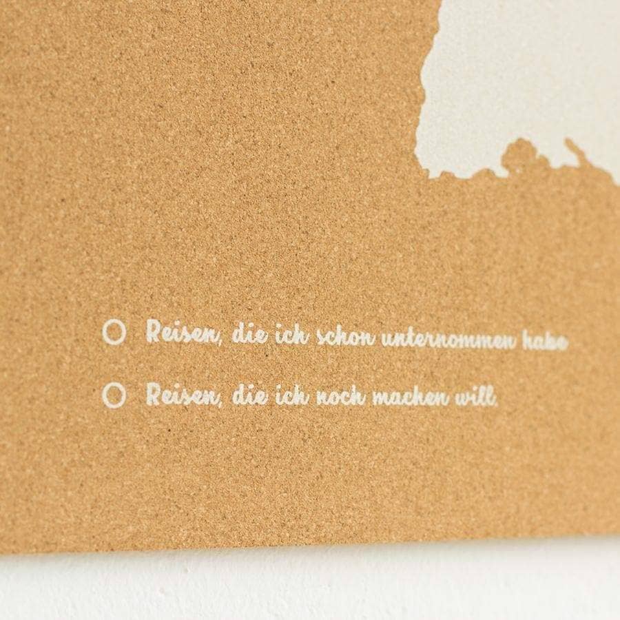 Mapa de corcho - Woody Map Natural Alemania - Misswood