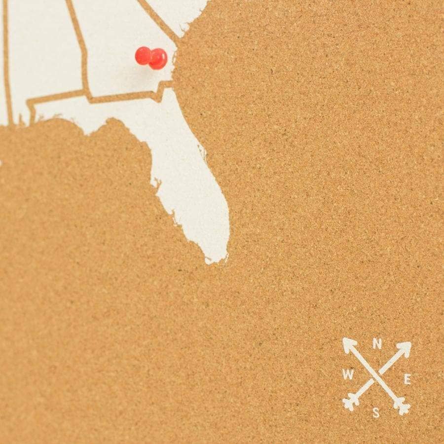 Mapa de corcho - Woody Map Natural EE.UU. - Misswood