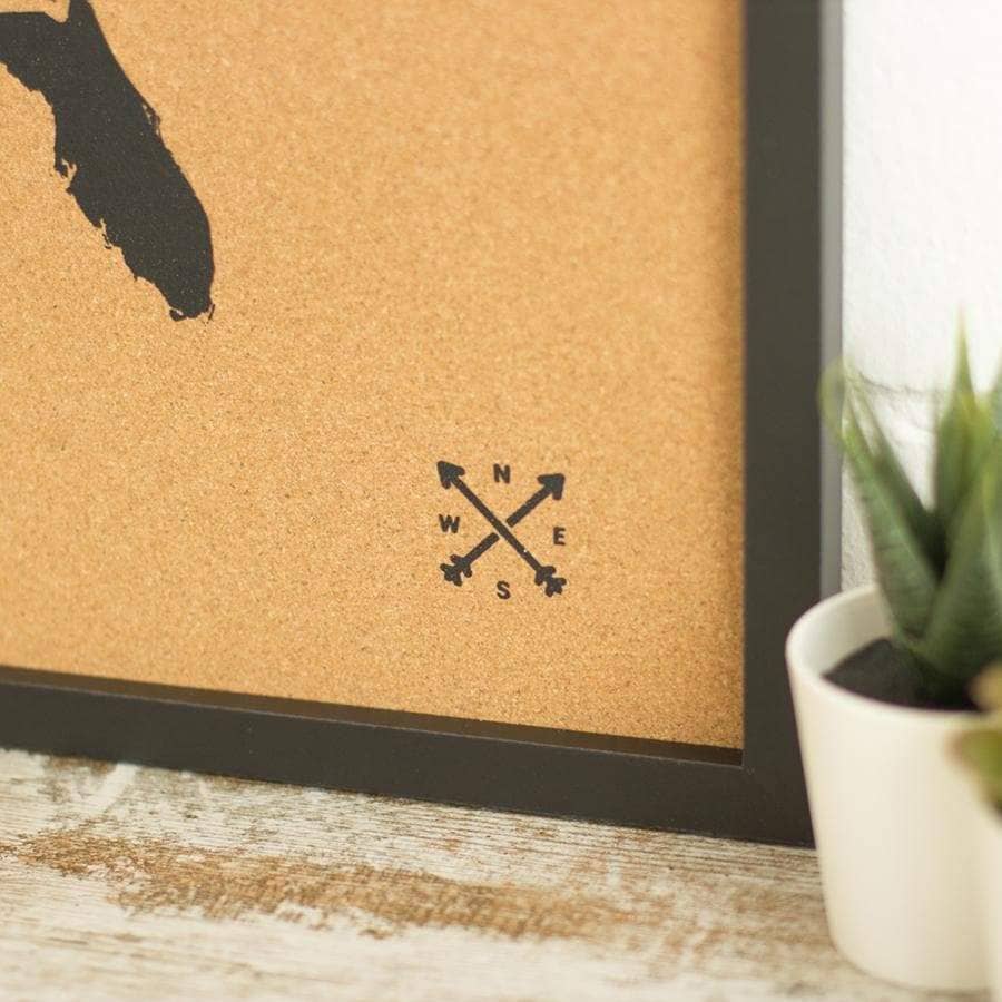 Mapa de corcho - Woody Map Natural EE.UU. - Misswood