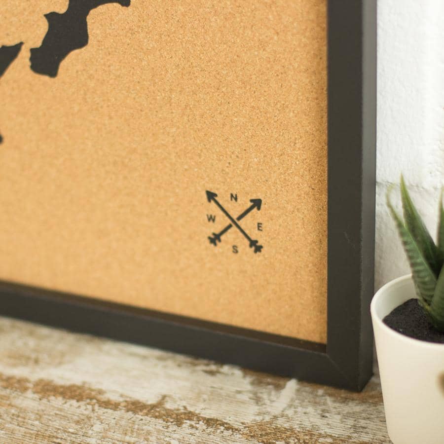 Mapa de corcho - Woody Map Natural Italia - Misswood