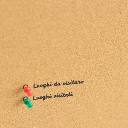 Mapa de corcho - Woody Map Natural Italia - Misswood