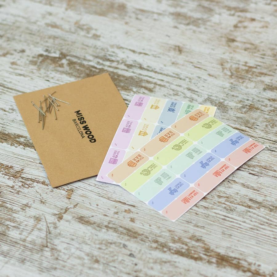 Mapa de corcho - Woody Map Natural Paris - Misswood